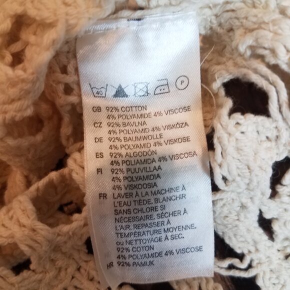 DIVIDED H&M Crochet swim cover up SIZE 6 Small - Picture 4 of 6